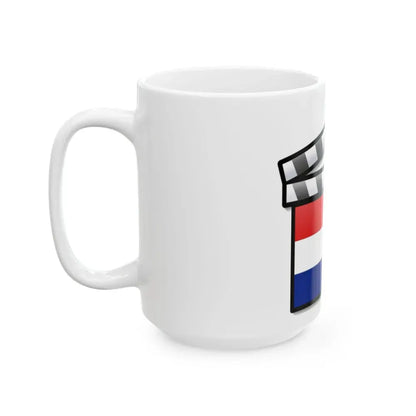 Croatia film clapperboard (Croatia) White Coffee Mug - Go Mug Yourself