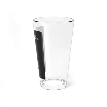 Croatia Passport - Pint Glass 16oz - Go Mug Yourself