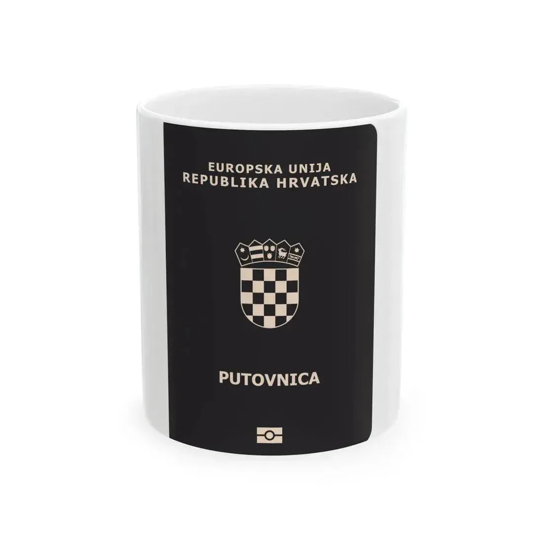 Croatia Passport - White Coffee Mug 11oz - Go Mug Yourself
