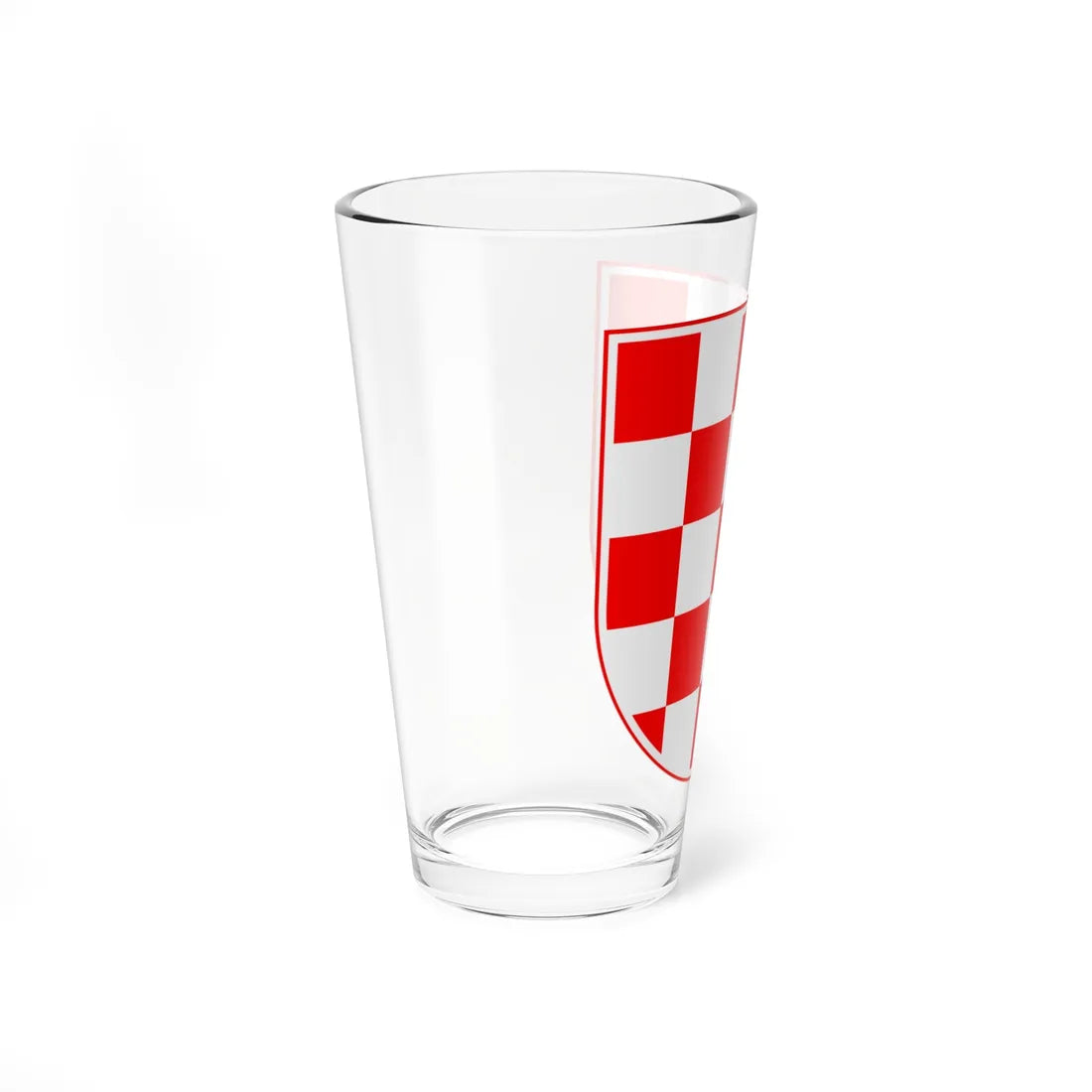 Croatian chequy (Croatia) (Coat of Arms) Pint Glass 16oz - Go Mug Yourself