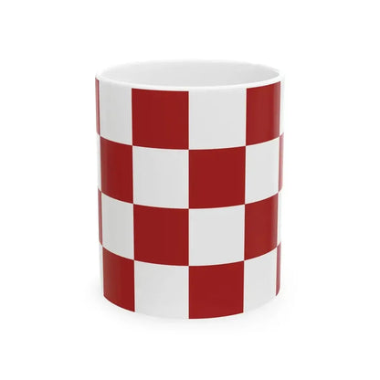 Croatian Chequy Flag (Croatia) White Coffee Mug 11oz - Go Mug Yourself