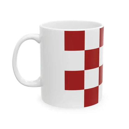 Croatian Chequy Flag (Croatia) White Coffee Mug - Go Mug Yourself