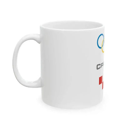 Croatian Olympic Committee flag with English name (Croatia) White Coffee Mug - Go Mug Yourself