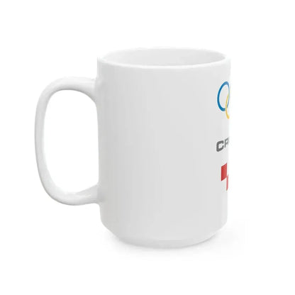 Croatian Olympic Committee flag with English name (Croatia) White Coffee Mug - Go Mug Yourself