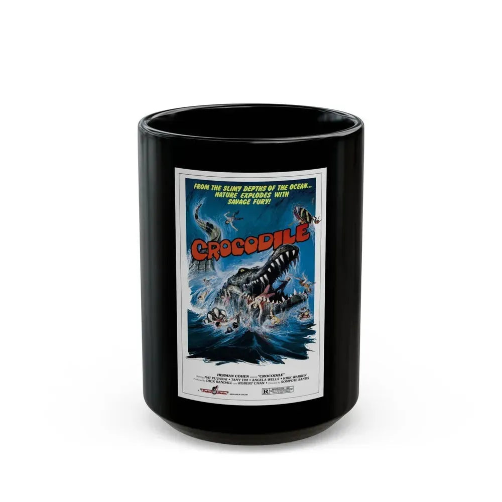 CROCODILE (CHORAKHE) 1979 Movie Poster - Black Coffee Mug 15oz - Go Mug Yourself