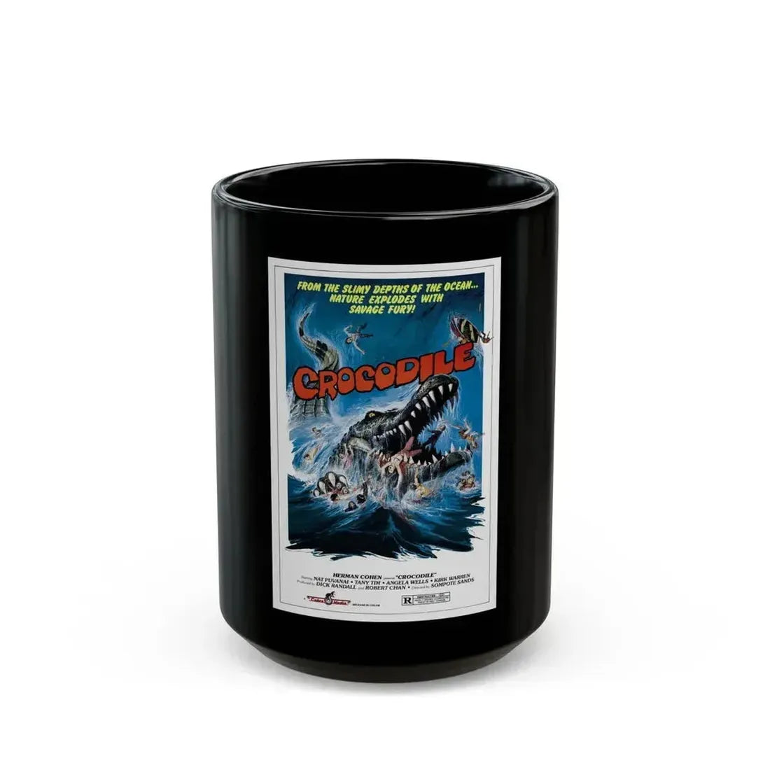 CROCODILE (CHORAKHE) 1979 Movie Poster - Black Coffee Mug 15oz - Go Mug Yourself