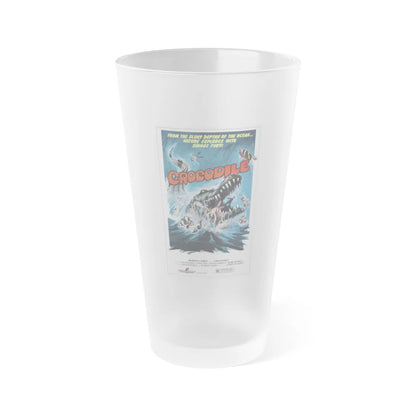 CROCODILE (CHORAKHE) 1979 Movie Poster - Frosted Pint Glass 16oz-16oz-Frosted-Go Mug Yourself