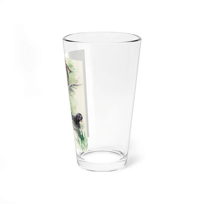 Crocodile Hunter, Roto Magazine story illustration - Pint Glass 16oz-Go Mug Yourself