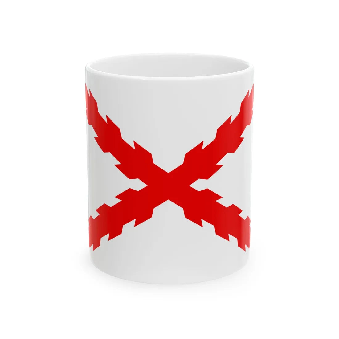 Croix de Bourgogne - saint Andrieu (Belgium) White Coffee Mug 11oz - Go Mug Yourself
