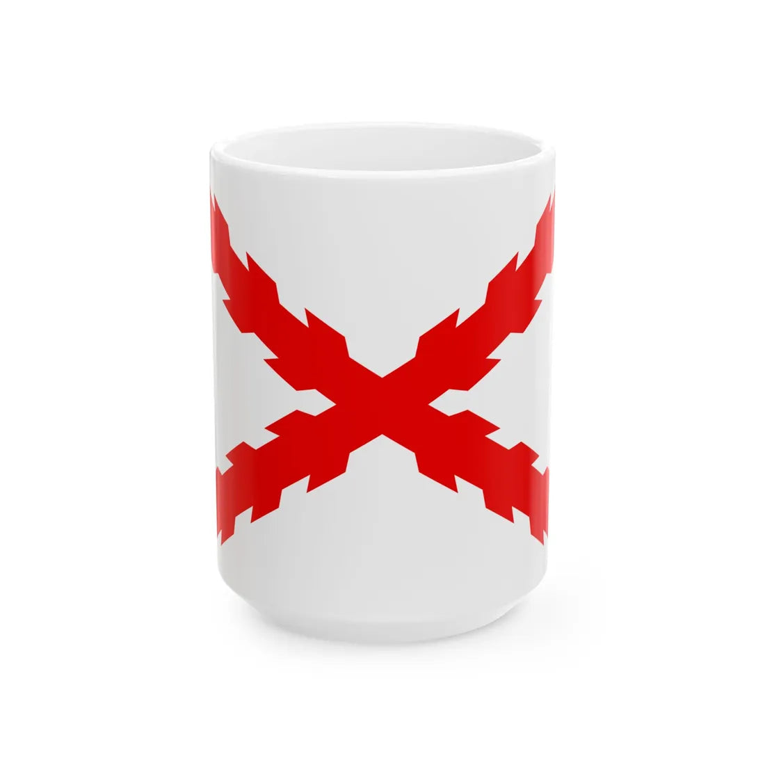 Croix de Bourgogne - saint Andrieu (Belgium) White Coffee Mug 15oz - Go Mug Yourself