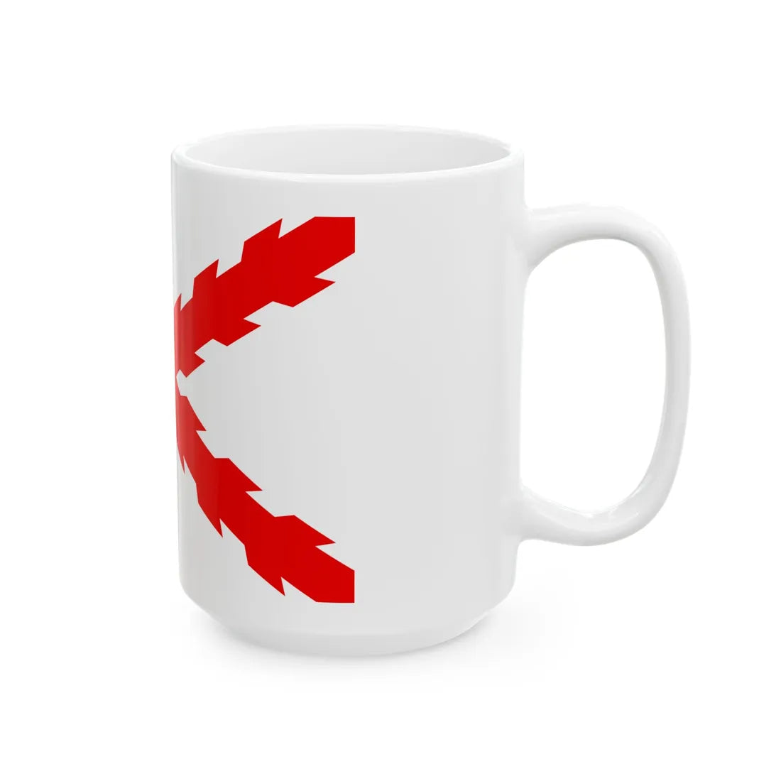 Croix de Bourgogne - saint Andrieu (Belgium) White Coffee Mug - Go Mug Yourself
