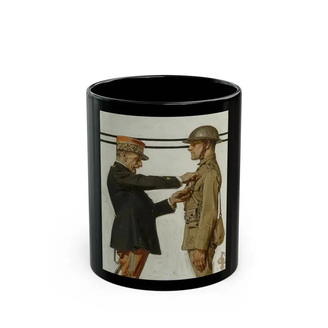 Croix de Guerre, The Saturday Evening Post, June 29, 1918 - Black Coffee Mug 11oz - Go Mug Yourself