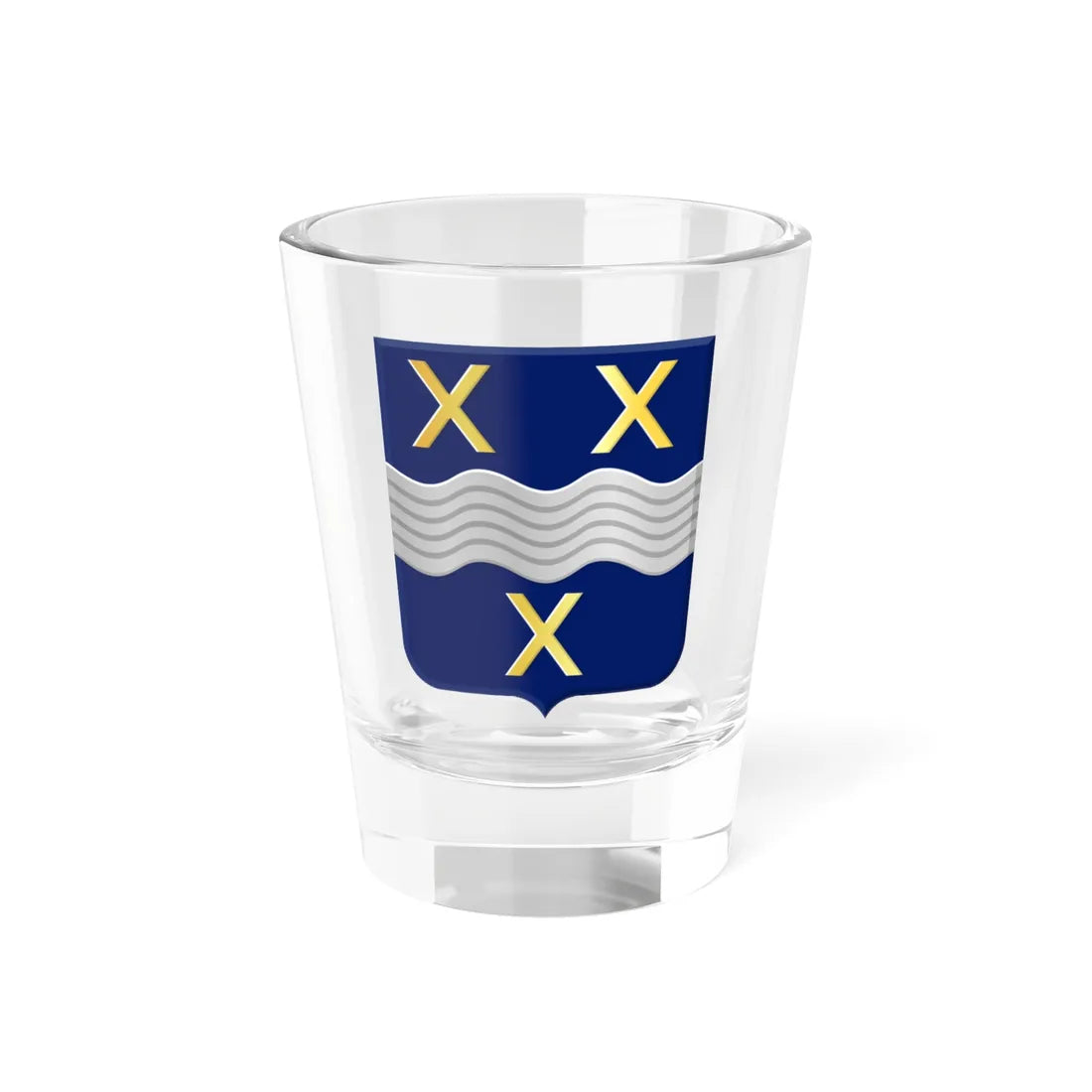 Cromstrijen heerlijkheidswapen (Netherlands) (Coat of Arms) Shot Glass 1.5oz 1.5oz - Go Mug Yourself