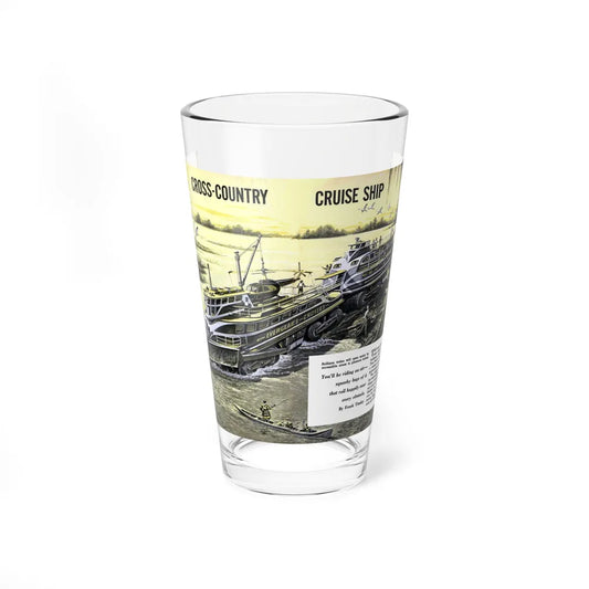 Cross-Country Cruise Ship, 1956 - Pint Glass 16oz-16oz-Go Mug Yourself