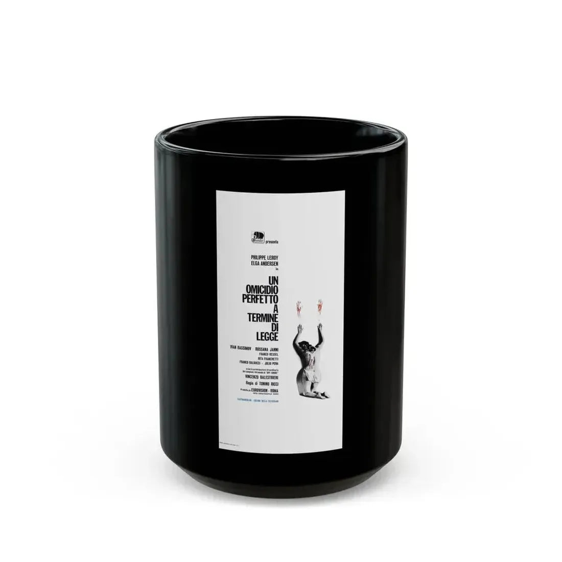 CROSS CURRENT 1971 Movie Poster - Black Coffee Mug 15oz - Go Mug Yourself