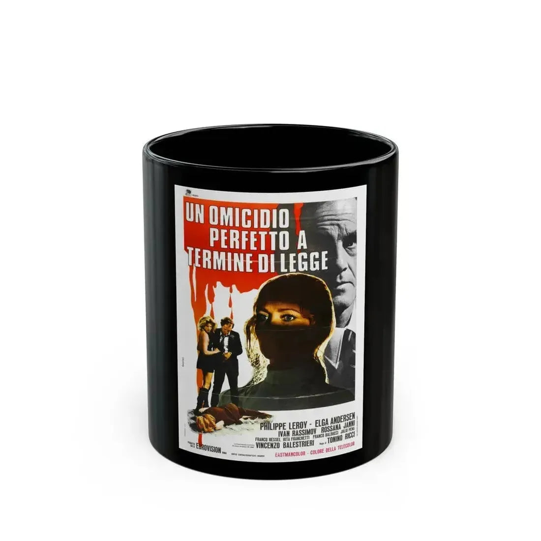 CROSS CURRENT (2) 1971 Movie Poster - Black Coffee Mug 11oz - Go Mug Yourself