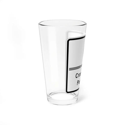 Cross Island Pkwy Shield free (New York) (Road Sign) Pint Glass 16oz - Go Mug Yourself