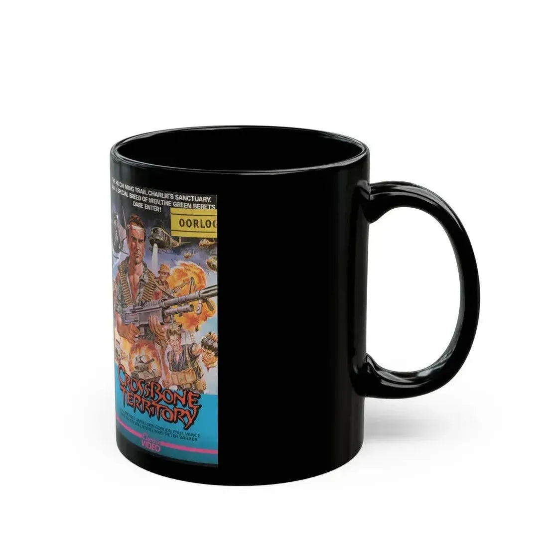 CROSSBONE TERRITORY (VHS COVER) - Black Coffee Mug - Go Mug Yourself