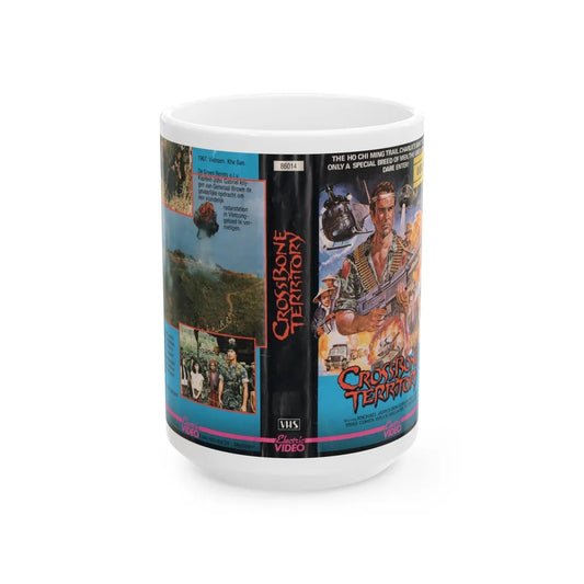 CROSSBONE TERRITORY (VHS COVER) - White Coffee Mug-15oz-Go Mug Yourself