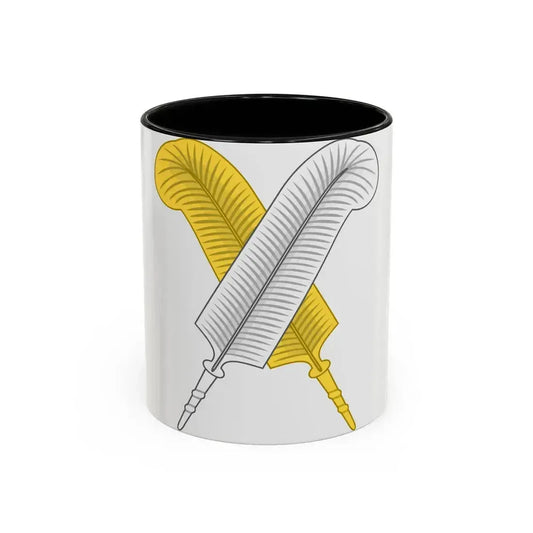 Crossed Feather Badge of Henry VI - Accent Coffee Mug 11oz Black - Go Mug Yourself