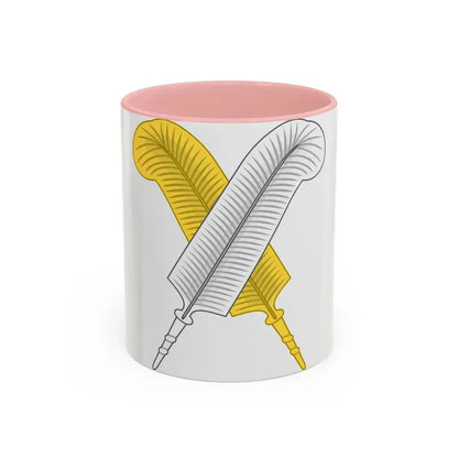 Crossed Feather Badge of Henry VI - Accent Coffee Mug 11oz Pink - Go Mug Yourself