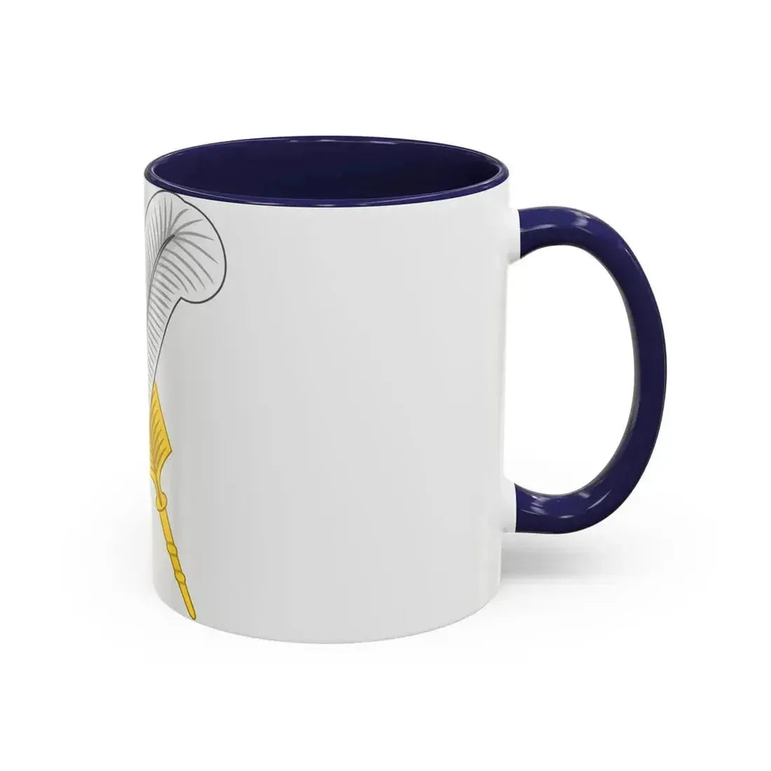 Crossed Feather Badge of Henry VI - Accent Coffee Mug - Go Mug Yourself