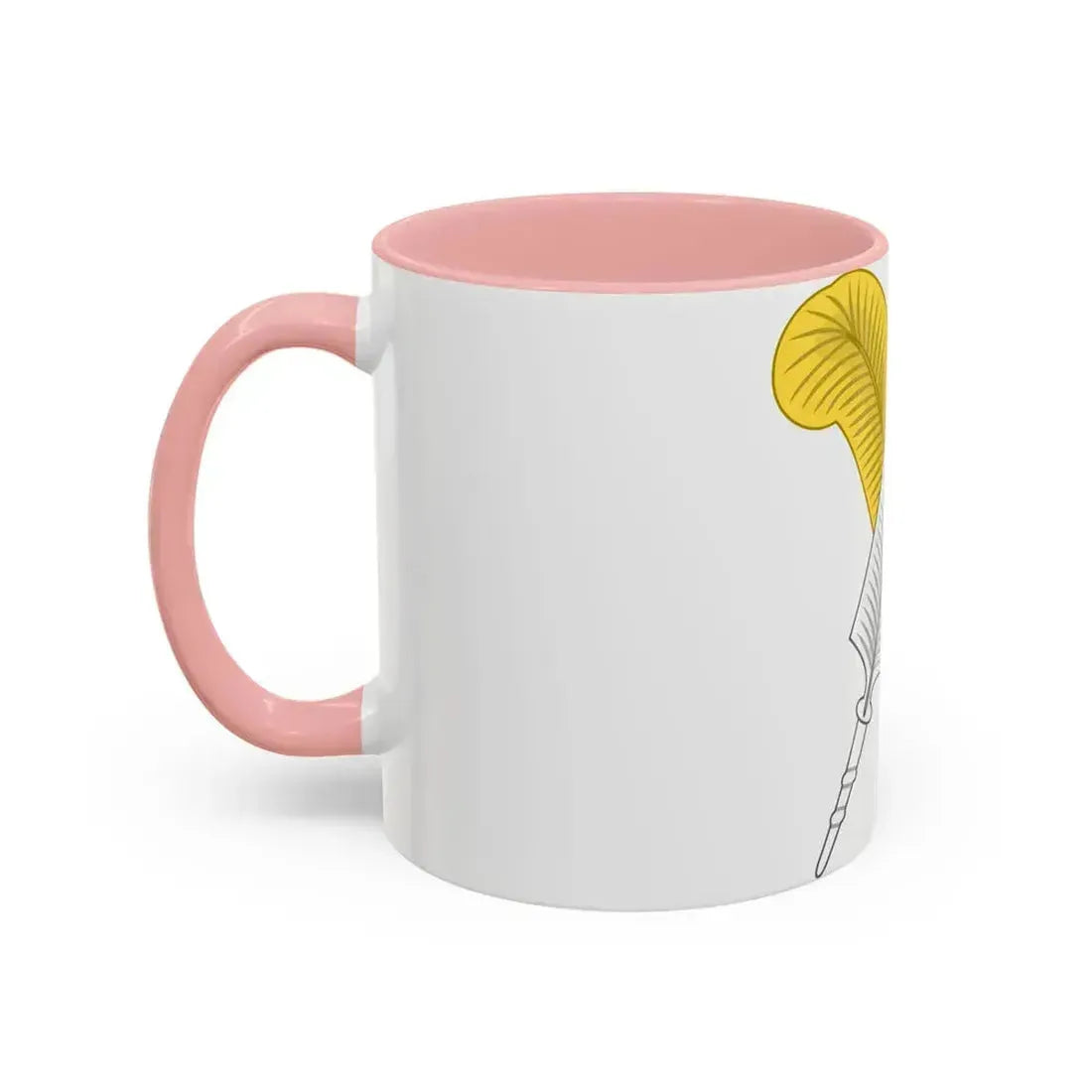 Crossed Feather Badge of Henry VI - Accent Coffee Mug - Go Mug Yourself