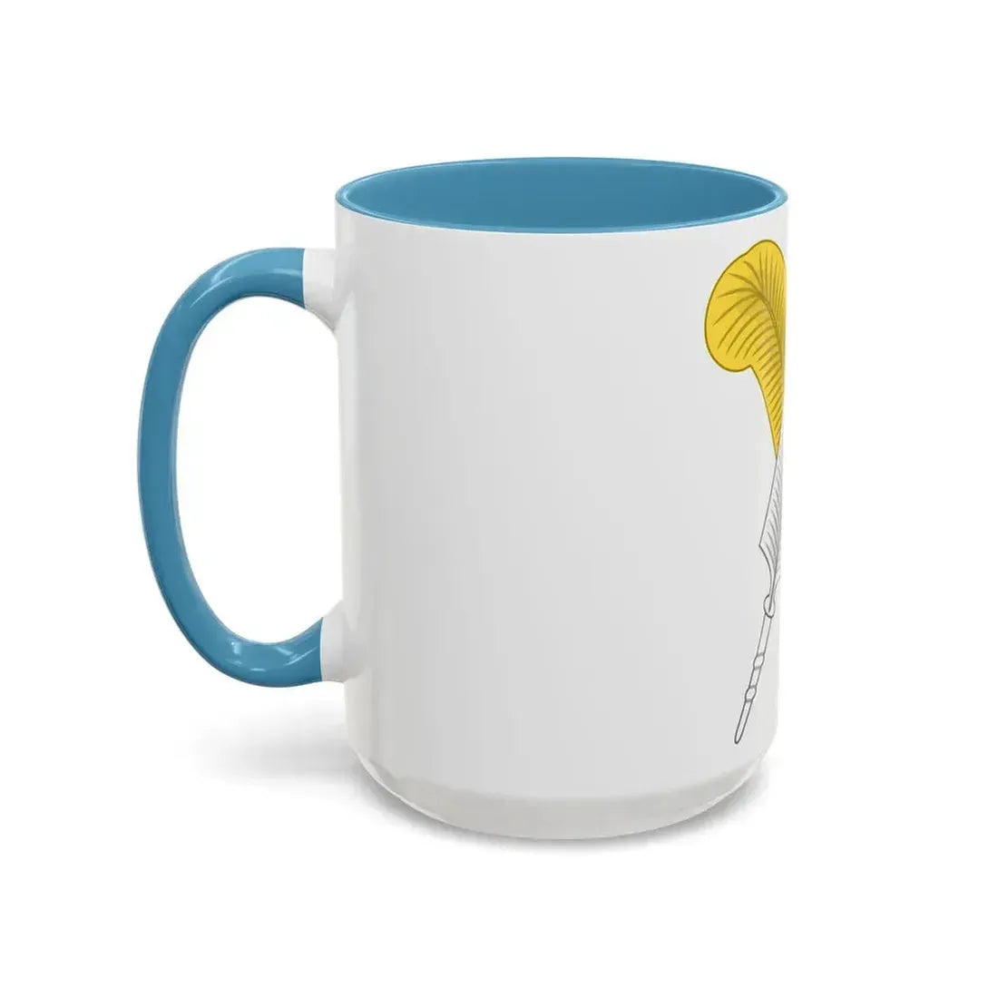 Crossed Feather Badge of Henry VI - Accent Coffee Mug - Go Mug Yourself