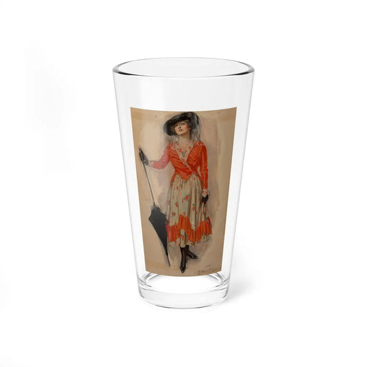 Crossed Wires, American Magazine story interior illustration - Pint Glass 16oz-16oz-Go Mug Yourself