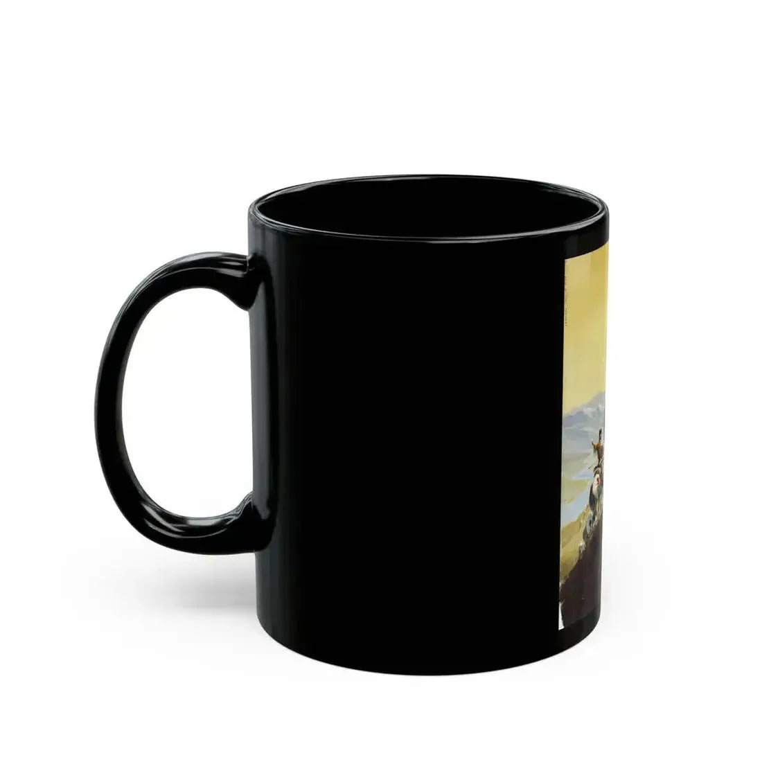 Crossing the Rockies, Classics Illustrated Cover (Gilberton, 1958) - Black Coffee Mug - Go Mug Yourself