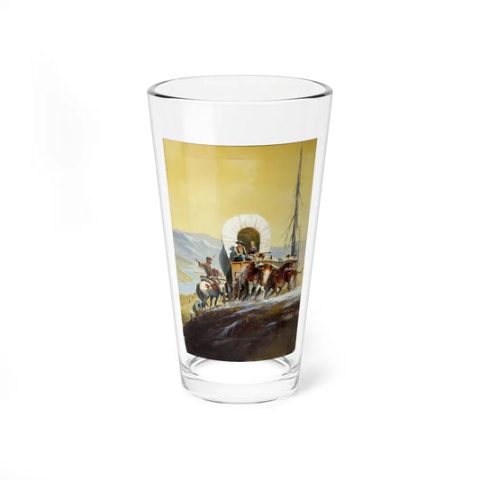 Crossing the Rockies, Classics Illustrated Cover (Gilberton, 1958) - Pint Glass 16oz-16oz-Go Mug Yourself