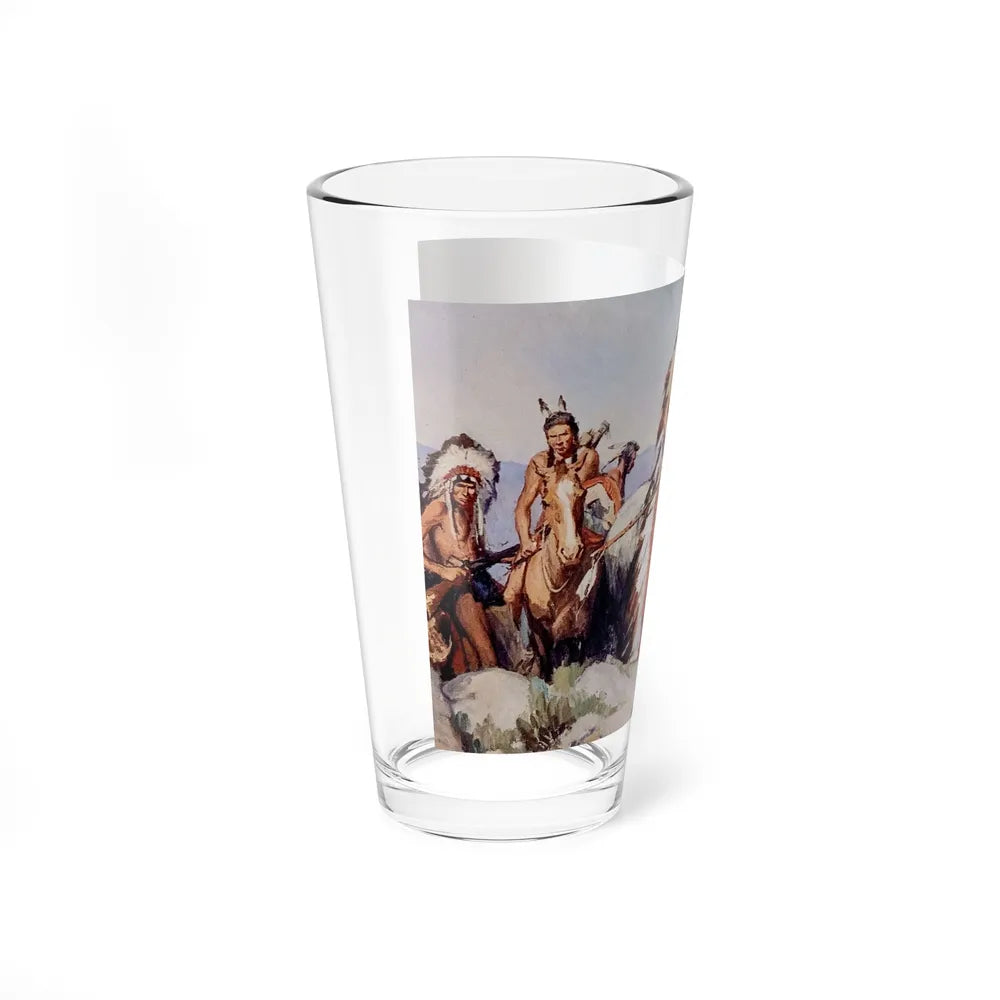 Crow Chief and Warriors, The Saturday Evening Post, November 30, 1929 - Pint Glass 16oz-Go Mug Yourself