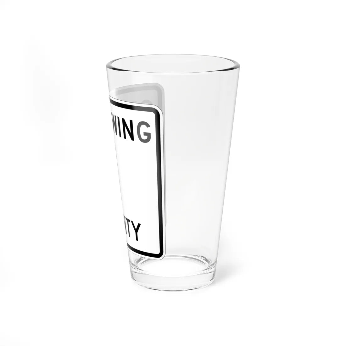 Crow Wing County 1 (Minnesota) (Road Sign) Pint Glass 16oz - Go Mug Yourself