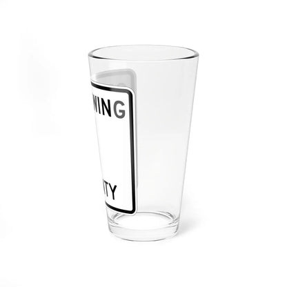 Crow Wing County 1 (Minnesota) (Road Sign) Pint Glass 16oz - Go Mug Yourself