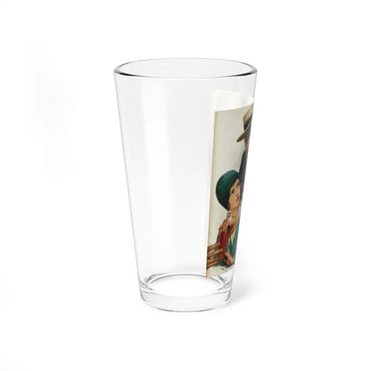 Crowd at a Baseball Game, original magazine illustration, circa 1920s - Pint Glass 16oz-Go Mug Yourself