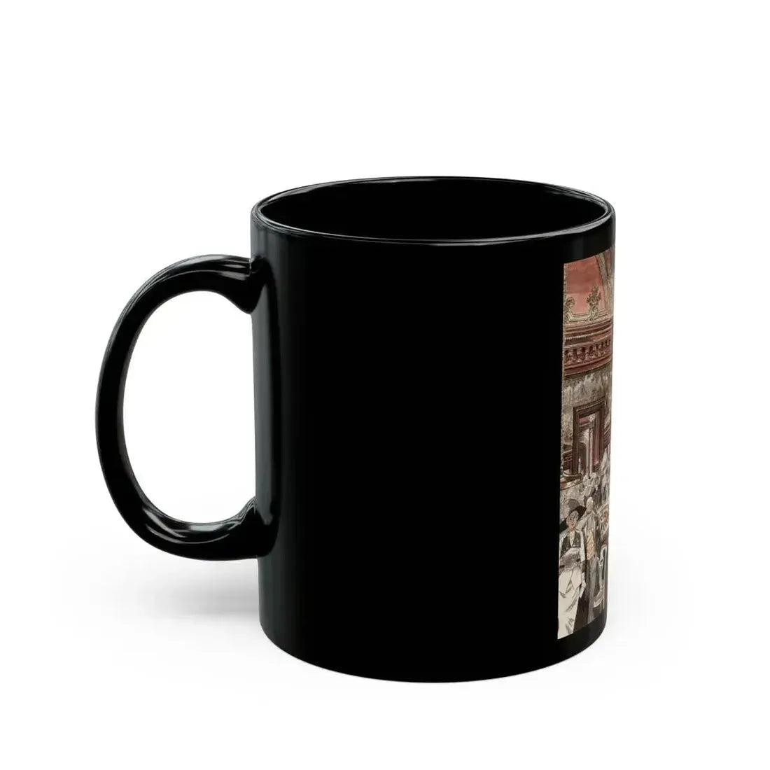 Crowd at Roulette Table - Black Coffee Mug - Go Mug Yourself