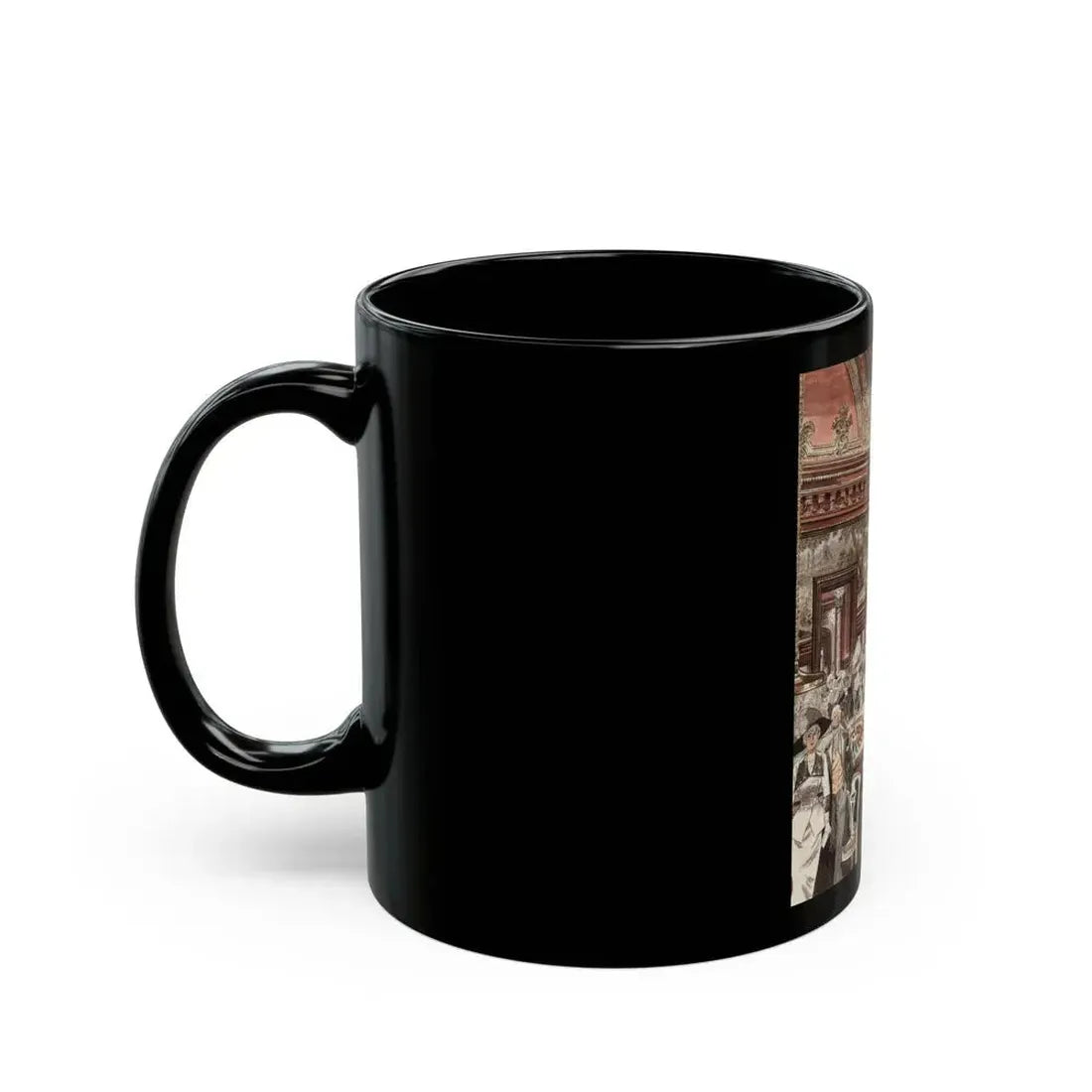 Crowd at Roulette Table - Black Coffee Mug - Go Mug Yourself