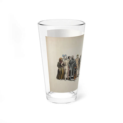 Crowd Scene Illustration (1932) - Pint Glass 16oz-Go Mug Yourself