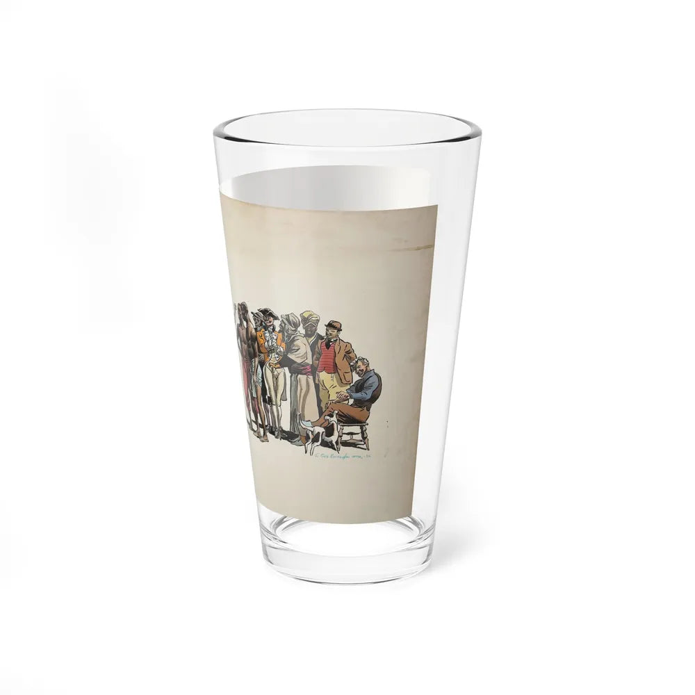 Crowd Scene Illustration (1932) - Pint Glass 16oz-Go Mug Yourself