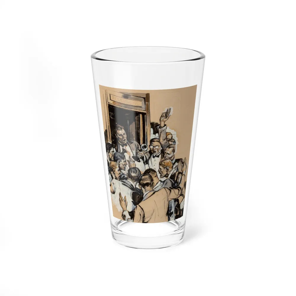 Crowding the Phone Booth - Pint Glass 16oz-16oz-Go Mug Yourself