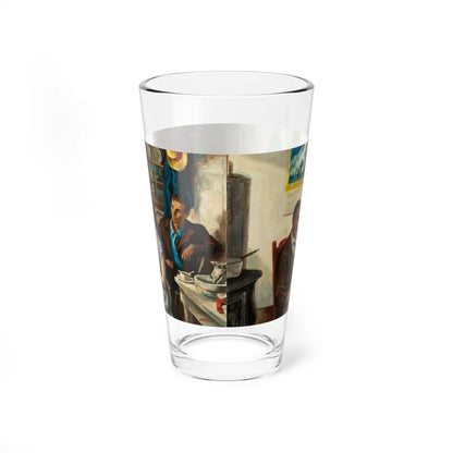 Crowfoot for Luck, Saturday Evening Post illustration - Pint Glass 16oz-Go Mug Yourself