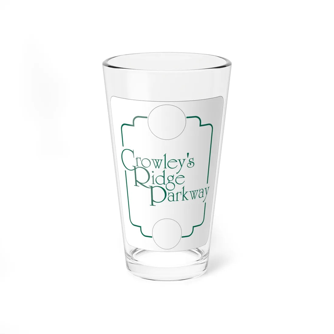 Crowleys Ridge Parkway generic (Arkansas) (Road Sign) Pint Glass 16oz 16oz - Go Mug Yourself