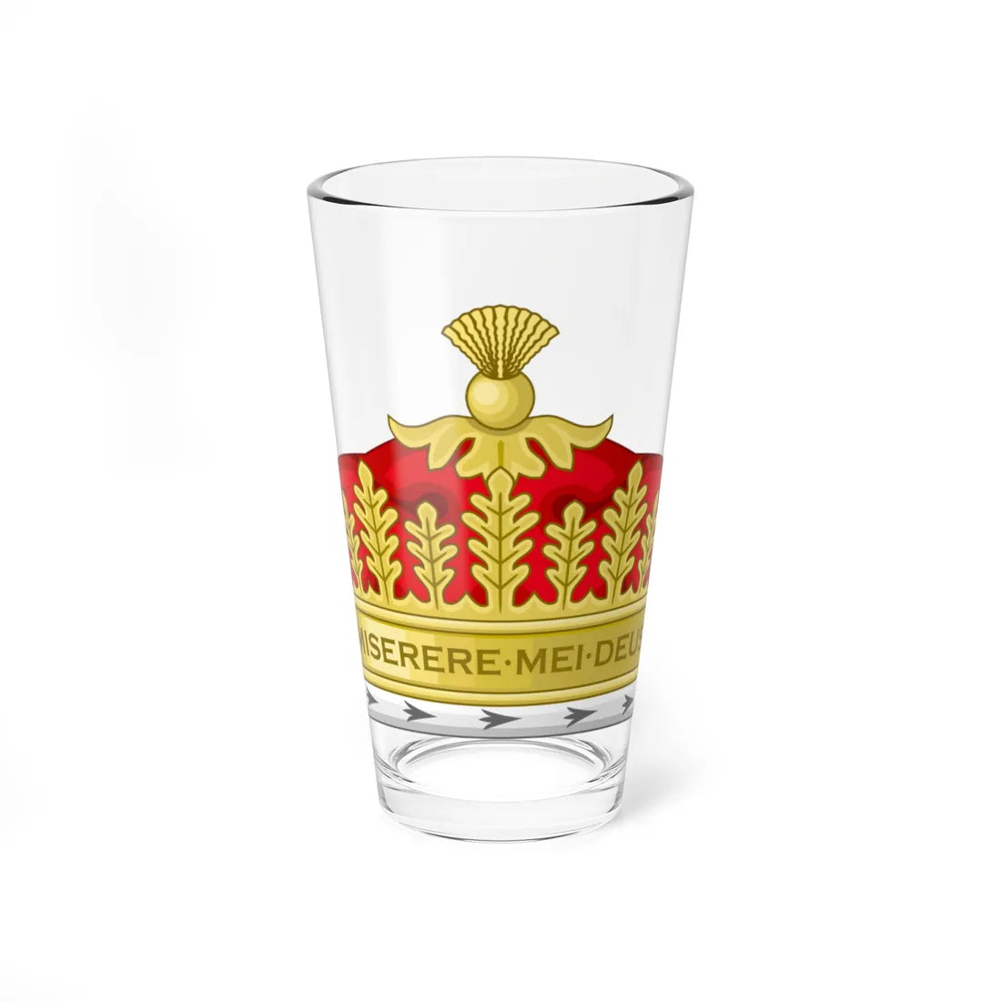Crown of a British King of Arms (United Kingdom) (Coat of Arms) Pint Glass 16oz 16oz - Go Mug Yourself