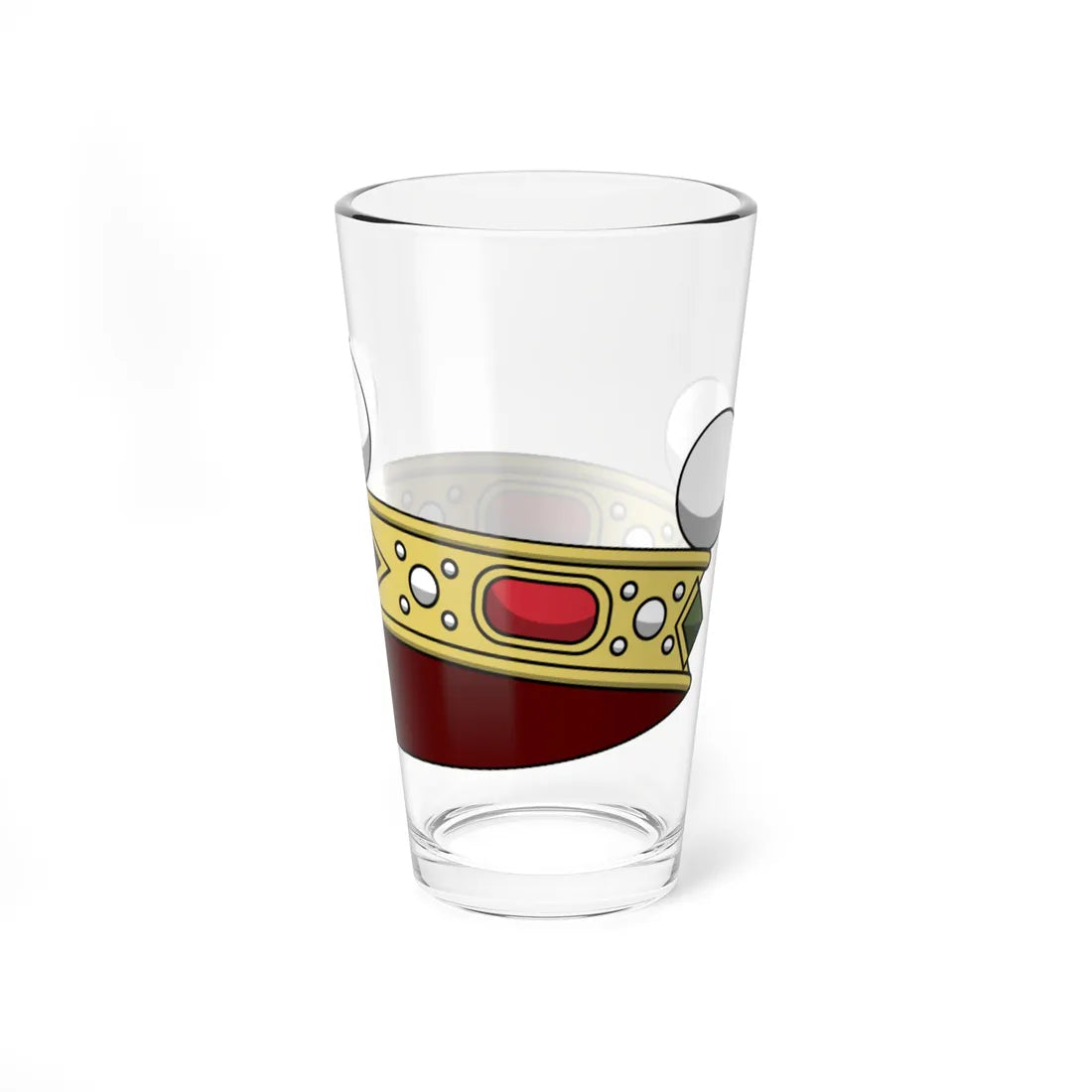Crown of italian cavaliere ereditario corona normale (Italy) (Coat of Arms) Pint Glass 16oz - Go Mug Yourself