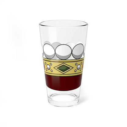 Crown of italian count corona normale (Italy) (Coat of Arms) Pint Glass 16oz 16oz - Go Mug Yourself