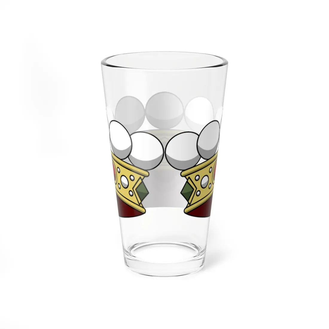 Crown of italian count corona normale (Italy) (Coat of Arms) Pint Glass 16oz - Go Mug Yourself