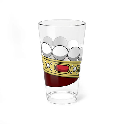 Crown of italian count corona normale (Italy) (Coat of Arms) Pint Glass 16oz - Go Mug Yourself