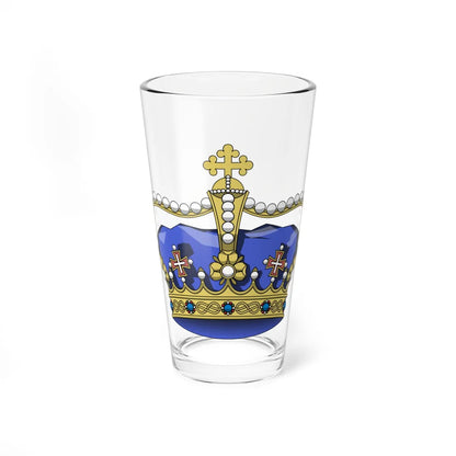 Crown of Italian hereditary prince (Italy) (Coat of Arms) Pint Glass 16oz 16oz - Go Mug Yourself