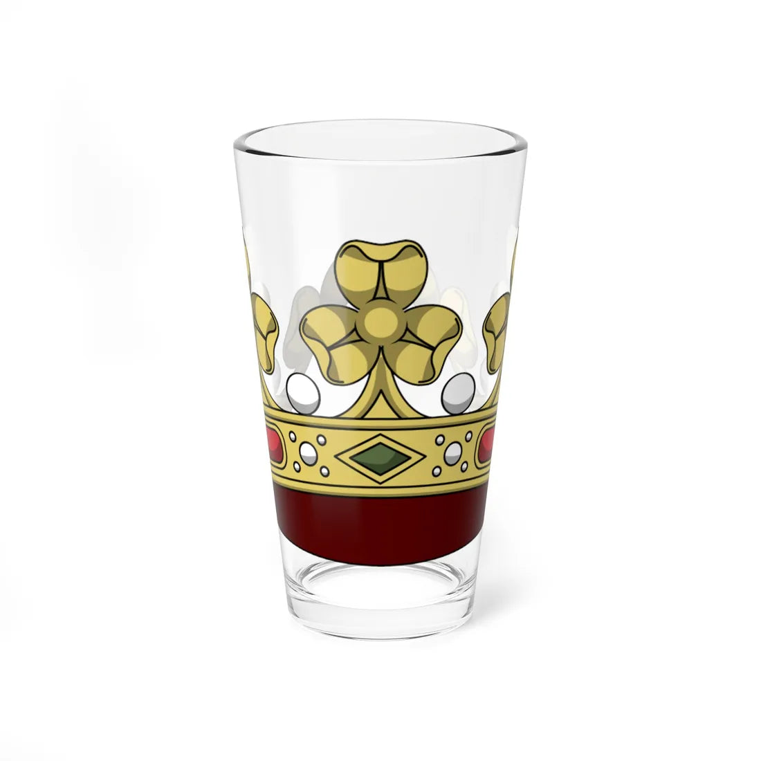 Crown of italian prince corona normale (Italy) (Coat of Arms) Pint Glass 16oz 16oz - Go Mug Yourself