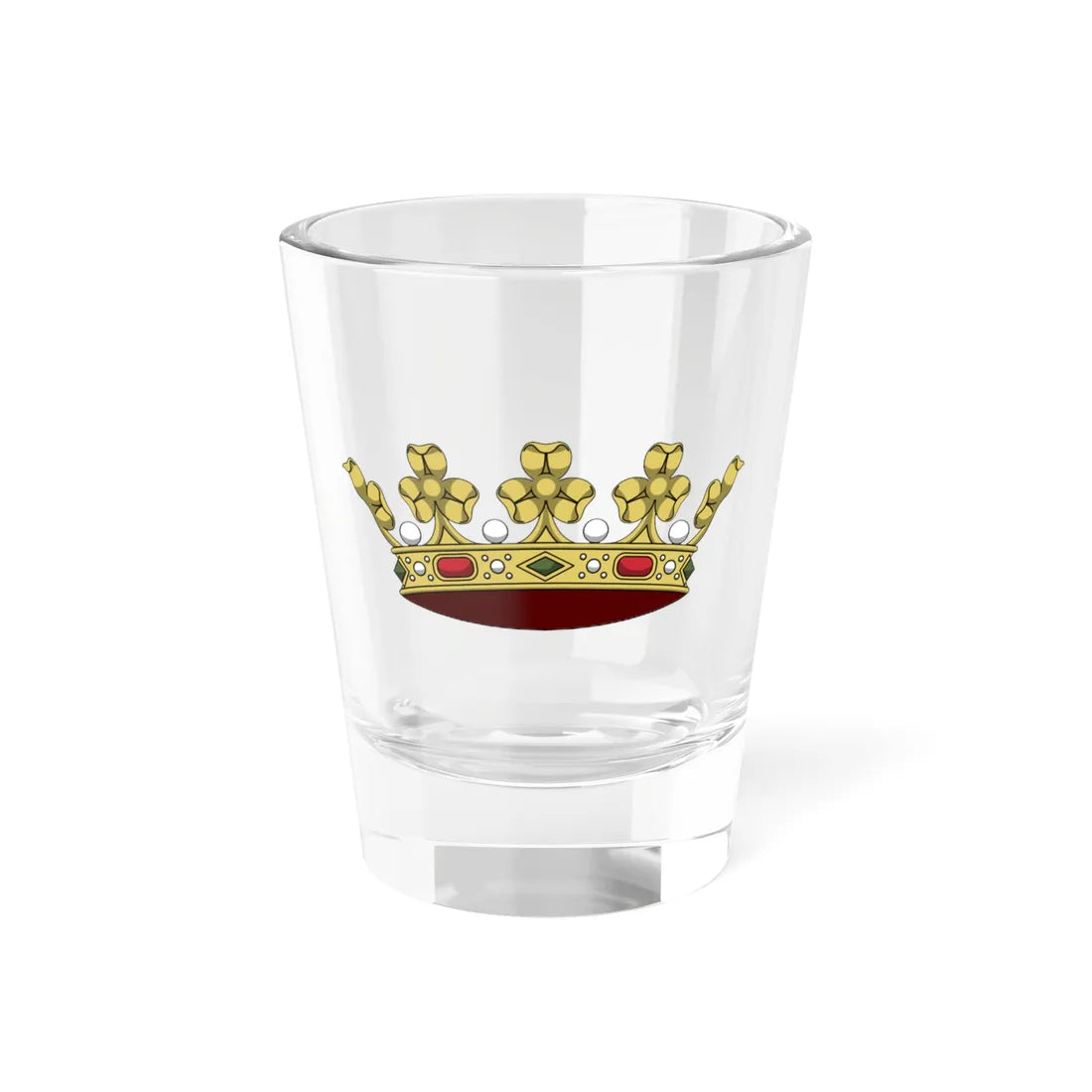 Crown of italian prince corona normale (Italy) (Coat of Arms) Shot Glass 1.5oz 1.5oz - Go Mug Yourself